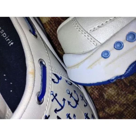 Women's Easy Spirit Travelport Nautical Anchor Clogs (Size 7.5) - Picture 7 of 7